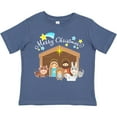 thumbnail image 3 of Inktastic Merry Christmas Cute Nativity Scene Boys or Girls Toddler T-Shirt, 3 of 5
