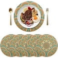 thumbnail image 2 of Coolnut Mexico Mandala Round Placemat Set of 1, Non-Slip Heat Resistant & Waterproof Plate Pads for Dinner Table Table Placemats, 15.4 in Home Decor, 2 of 6
