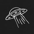 thumbnail image 2 of Dalix UFO Embroidered Fleece Crewneck Long Sleeve Sweatshirt Mens in Black 2XL XX-Large, 2 of 5