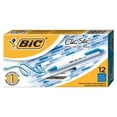 thumbnail image 3 of BIC Clic Stic Retractable Ballpoint Pens Medium Pen Point - Round Pen Point Style - Retractable - Blue - Clear Barrel - 12 / Dozen, 3 of 7