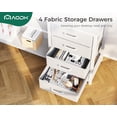 thumbnail image 5 of AODK 61" L Shaped Desk with Drawer, Computer Desk with Power Outlets & LED Lights, Reversible Corner Gaming Desk for Home Office Workstation, Office Desk with Monitor Shelf, Pure White, 5 of 15