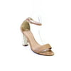 Pre-owned|Kurt Geiger London Womens Leather Ankle Strap Sandal Heels Beige Size 39 9