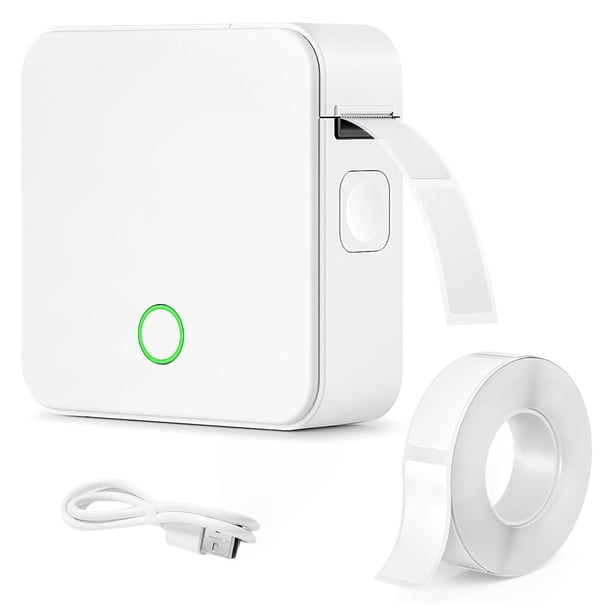 Máquina Etiquetadora con Cinta P0, Recargable, Bluetooth, Mini Impresora de Etiquetas, Portátil, Pequeña, Etiquetadora Térmica, Fácil de Usar.