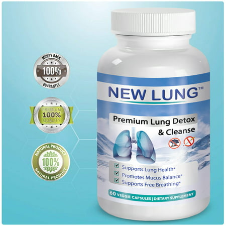 New Lung™ Breathe Better. Herbal Antioxidant Lung Cleanse & Detox. Supports Healthy Lungs & Sinus from Harmful Effects of Smoggy Cities & Years of (Best Way To Detox Lungs)