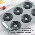 thumbnail image 6 of Wreath Ice Mold, Christmas Wreath Ice Mold, Holiday Christmas Shaped Silicone Ice Cube Making Trays/Molds, 6 Hole Silicone DIY Mold Suitable for Ice Cubes, Cakes, Soap (Type-C), 6 of 9