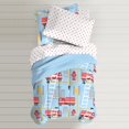 thumbnail image 5 of dream FACTORY Fire Truck Ultra Soft Microfiber Comforter Set Full Blue, 5 of 5