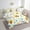 Yellow, variant on 7Pcs Cute Corgi Dog Bedding Comforter Sets Boho Floral Bed in a Bag, Colorful Leaves Twin Bedding Sets Abstract Watercolor Plant Comforter Set, Animal Theme Bedding Sets