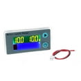 thumbnail image 1 of Monitor de batería LCD de 10-100 V, 12 V/24 V/36 V/48 V, voltímetro digital de capacidad de batería, probador de porcentaje de nivel de voltaje, interruptor de temperatura, medidor con cable, panel in, 1 of 8