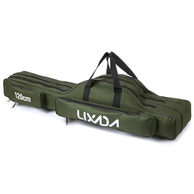 Pole Pack Lixada 3 capas de caña de pescar bolsa de caña plegable portátil estuche de transporte car Lixada Pole Pack