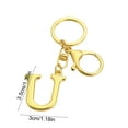 thumbnail image 2 of Alphabet Initial Letter Keychain in Metal Alloy - Personalizable Pendant for Keys, Bags and Wallets - Durable Everyday Accessory for a Unique Style - Ideal Gift Idea, 2 of 6
