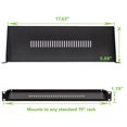 thumbnail image 2 of NavePoint Cantilever Server Shelf Vented Shelves Rack Mount 19 Inch 1U Black 6 Inches (150mm) deep, 2 of 3
