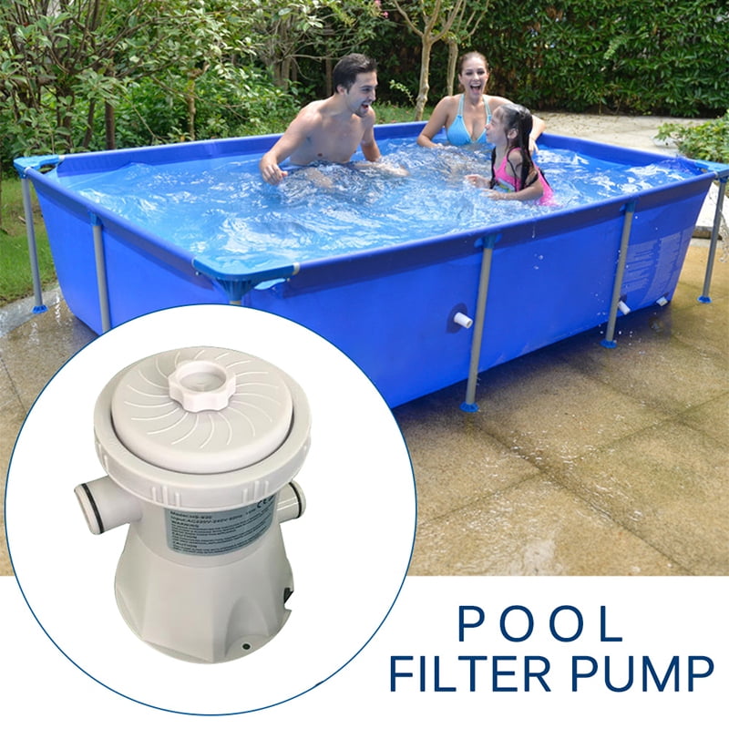 Swimming Pool Filter Pump for Above Ground Pools 300 Gallon Cartridge Pool Pool Filters Pump Household Inflatable Pool Filter Pump System Kit Filter Cartridge Electric Water Pump for Pools 