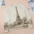 thumbnail image 6 of Eiffel Tower Womens Casual Crewneck Sweatshirt Long Sleeve Tops Cute Pullover Loose Fit, 6 of 7