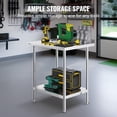 thumbnail image 4 of VEVOR Stainless Steel Work Table Commercial Kitchen Work Food Prep Table 24"x30", 4 of 9
