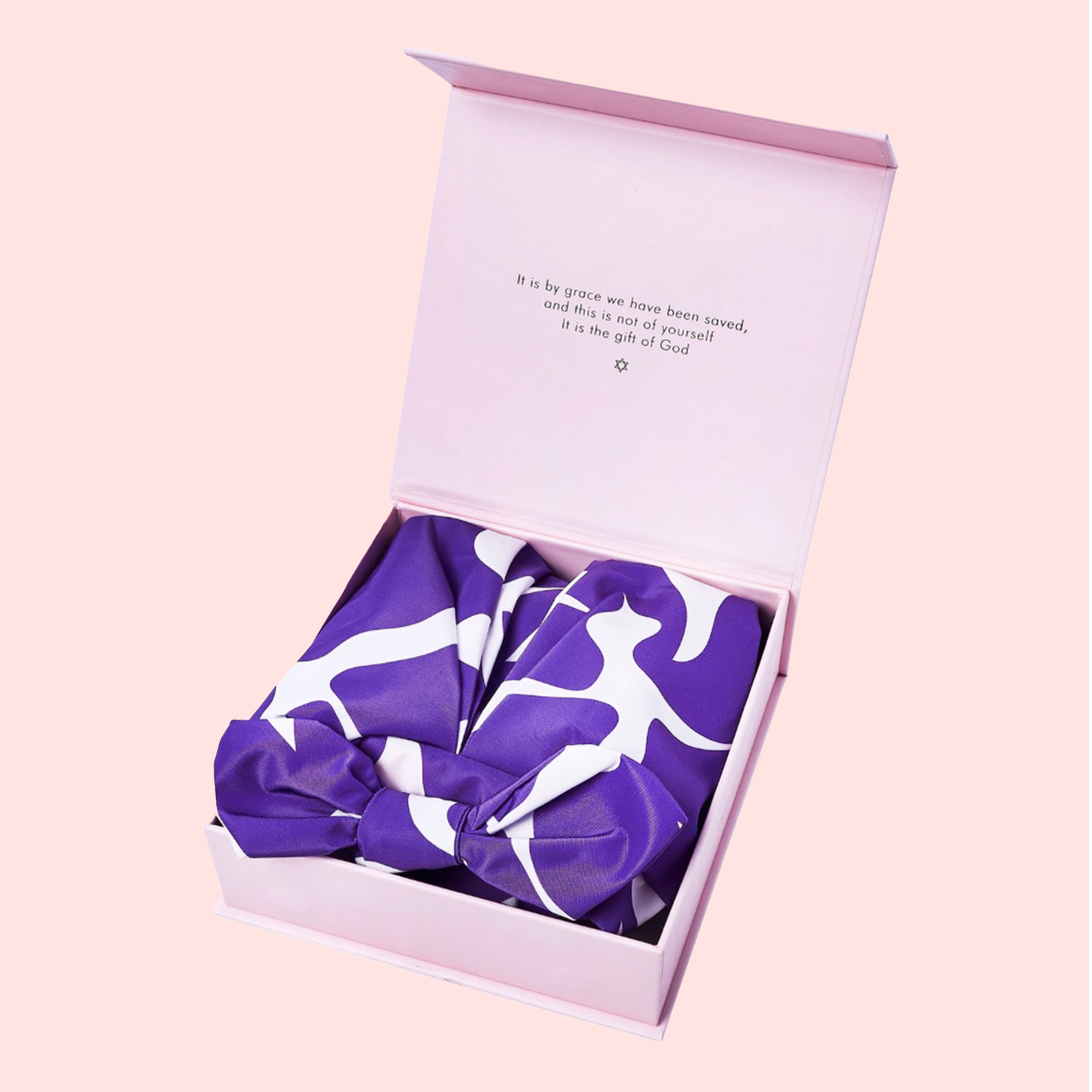 Esther Shower Cap –Lavender Design, Adjustable, Washable & Hair-Protective for All Hair Types