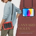 thumbnail image 5 of FJLBDE Case for iPad (A16) 11th Gen 2025/ iPad 10th Gen 10.9 Inch 2022, Rugged Shockproof Tablet Cases Cover with Kickstand Shoulder Strap, Red, 5 of 7