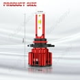 thumbnail image 2 of 9012 LED Headlight High Low Beam H11 H8 Fog Light Combo Conversion Kit Strong Penetration Pack of 4, 2 of 16