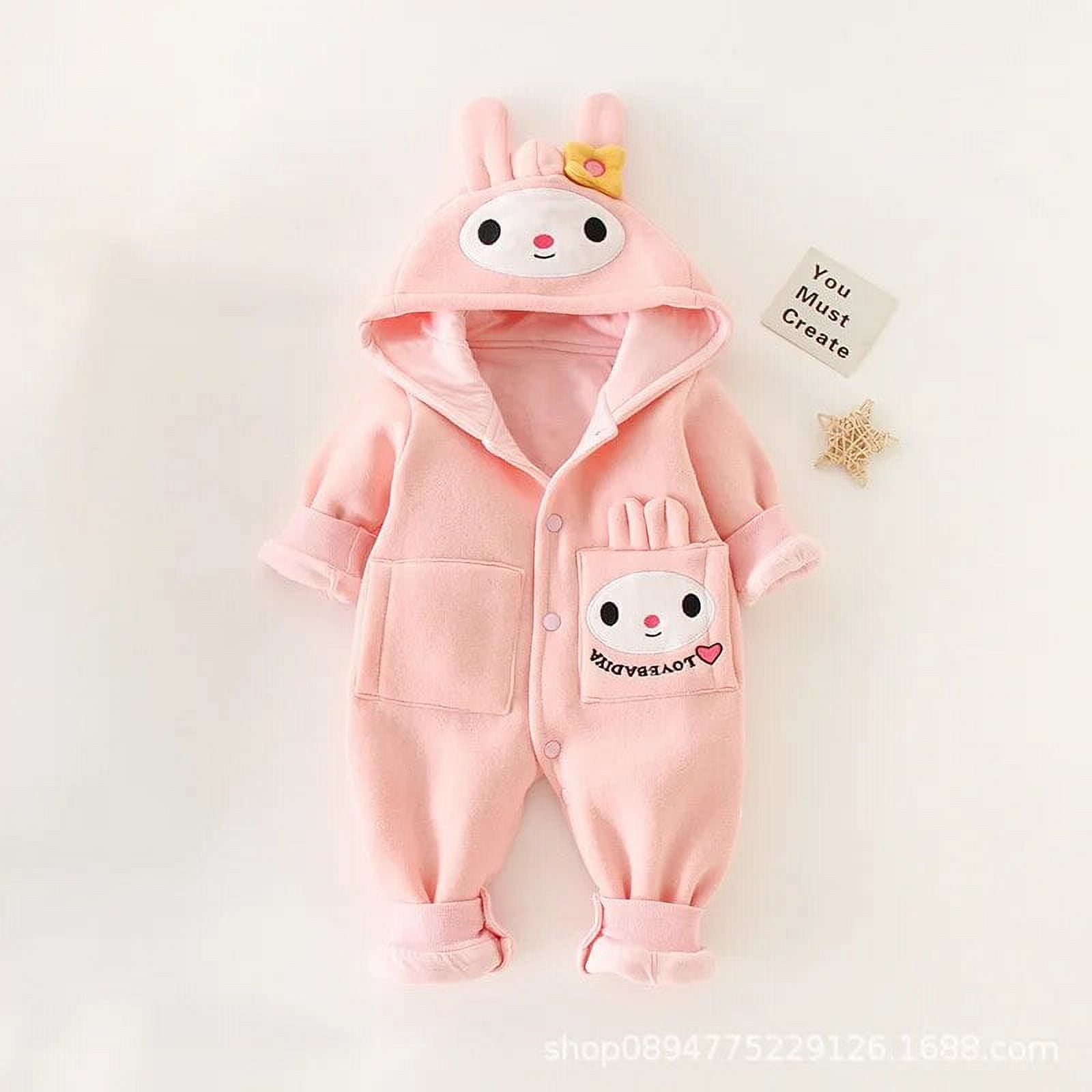 まめ♡Bibiy. ROSIEPEPURAMUTOP まめ♡Bibiy. ROSIEPEPURAMUTOP Girls Minky Bubble Onesie