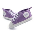 thumbnail image 6 of Baby Girls Boys Canvas Sneakers Soft Sole High-Top Ankle Infant First Walkers Crib Shoes, 6 of 6