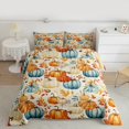 thumbnail image 2 of Manfei Farmhouse Pumpkin Child Bedding Comforter Set, Happy Autumn Harvest Twin Comforter Sets, Maple Leaf Reversible Bedding Set, Breathable Home Decor, 2pcs, 2 of 8