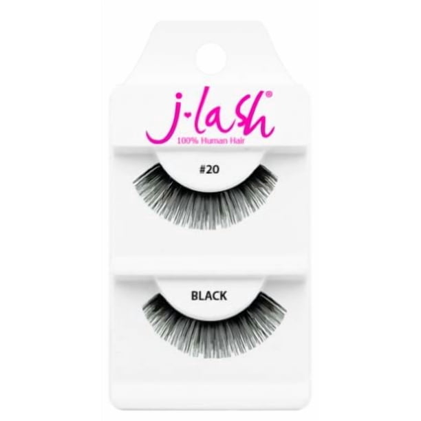 Pestañas postizas J Lash Daily #20 negras reutilizables hechas a mano