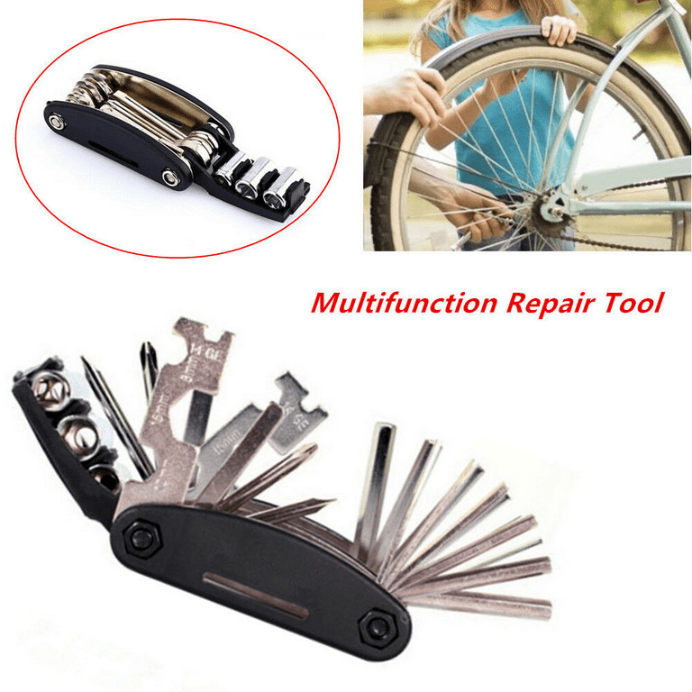 16 In 1 Multifunction Bicycle Repair Tools Kit Hex Spoke Cycling Screwdriver Tool MTB Mountain Cycling Bike Repair Tool - Foto 3