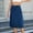 Dark Blue, variant on Mgmyaa High Waist Washed Denim Skirt for Women Casual Loose Pocket Midi Skirt Button Comfort Vintage Spring Summer Straight Skirts