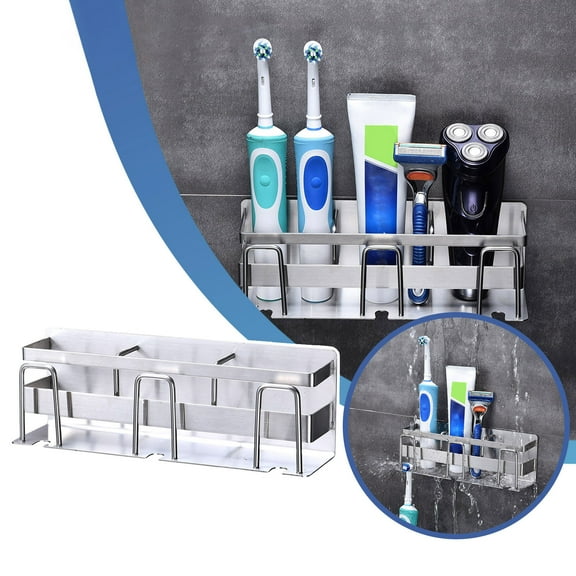 sruoe Bathroom Shower Organizer, Bathroom Storage, Shower Caddy Organizer, Bath Racks for Shower, Wall Mounted Rustproof Standing Storage Rack for Bathroom