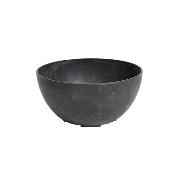 Root & Vessel Napa Bowl Planter, Black, 10"