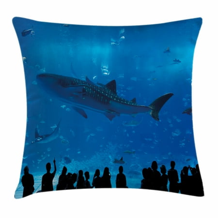 Shark Throw Pillow Cushion Cover Japanese Aquarium Park With People Inspiration Shark Decorative Pillow Shark Throw Pillow Cushion Cover Japanese Aquarium Park With People Inspiration Shark Decorative Pillow