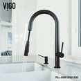 thumbnail image 6 of Vigo Vg02029k5 Greenwich 1.8 GPM Single Hole Pull-Down Kitchen Faucet - Black, 6 of 10