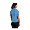 thumbnail image 2 of MERCER+METTLE Women's Stretch Jersey Polo | Short Sleeve Work Polo for Women, Moisture Wicking Jersey Shirt - Parisian Blue XL, 2 of 7