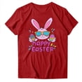 thumbnail image 3 of TaTaai Women's Loose Fit Cotton Tee Easter Printed Short Sleeve Crew Neck Casual Summer Chic T-Shirt Daily Work Home Party Gift, 3 of 5