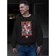 thumbnail image 2 of Bear Paws - Cool And Bold ICEE Vintage Style Men's Sweatshirt, 2 of 4
