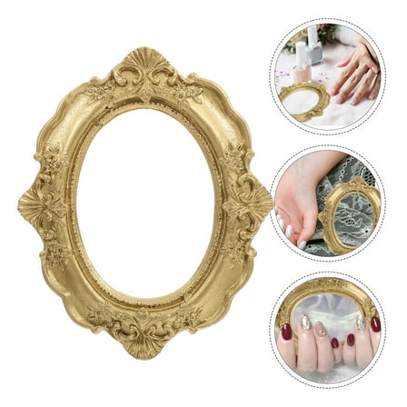 OUNONA Gold Picture Frames Embossed Stone 1Pack