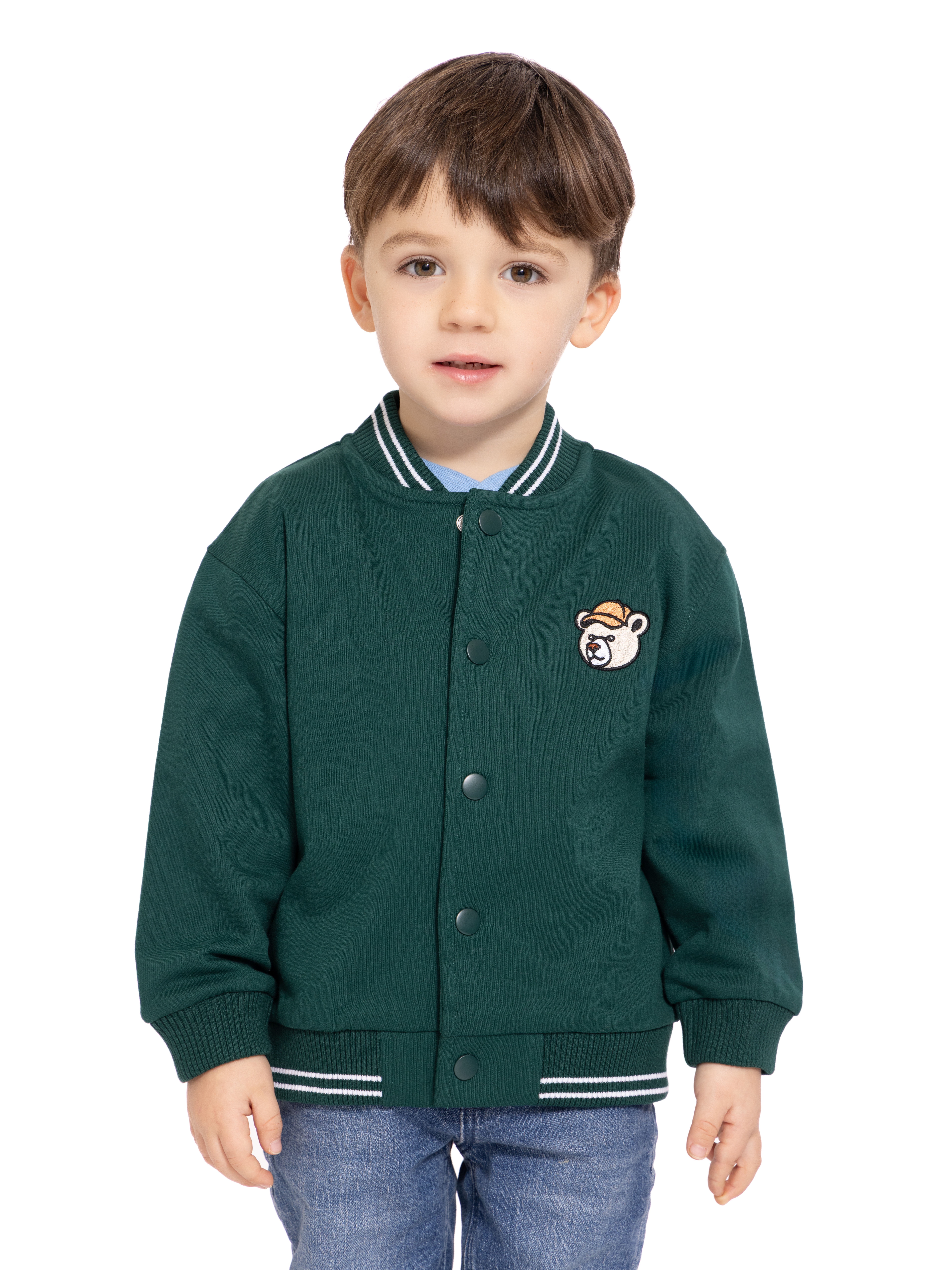 Wonder Nation Toddler Boys Varsity Bomber Jacket, Sizes 12M-5T