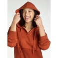 thumbnail image 5 of Time And Tru Women's Mixed Media Hoodie, Sizes S-XXXL, 5 of 5