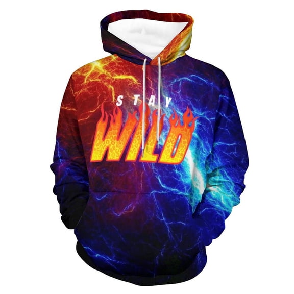 Ben Azelart Stay Wild Hoodie Unisex 3d Novelty Hoodies Graphic Hoodies Pullover Sweatshirts For Men Women Teen Small