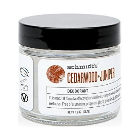 Schmidt's Natural Deodorant, Cedarwood + Juniper, 2 Ounce