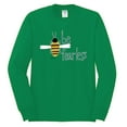 thumbnail image 2 of Wild Bobby, Be Fearless Buzzing Bee Pop Culture Mens Long Sleeve Shirt, Kelly, 3XL, 2 of 3