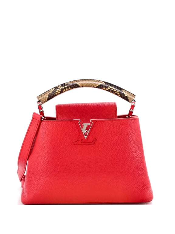 Pre-Owned Capucines Bag Leather with Python BB By Rebag