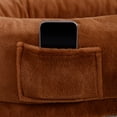 thumbnail image 3 of ZAFLY Human Dog Bed, Washable Floor Bed for People Adults, Flannel Fabrics Dog Bean Bed - Brown, 3 of 11