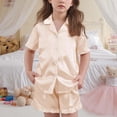 thumbnail image 4 of Ensemble pour Enfants Manches Courtes Col Rond Haut Shorts Taille Moyenne Décontracté, 4 of 6