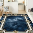 thumbnail image 2 of 1PC Baroque Style Area Rug Partial Carpet, Lightweight Washable Easy-to-Care Carpet Mat Festival Gift, Suitable for Living Room, Bedroom, Dining Room, Office, Balcony, Room Accessones, 2 of 10