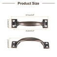 thumbnail image 2 of Uxcell 16Pcs 4 Inches Gate Handle with Screw for Closet Door Red Bronze, 2 of 6