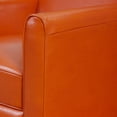thumbnail image 6 of Noble House Keaton Standard Bonded Leather Push Back Recliner, Orange, 6 of 9