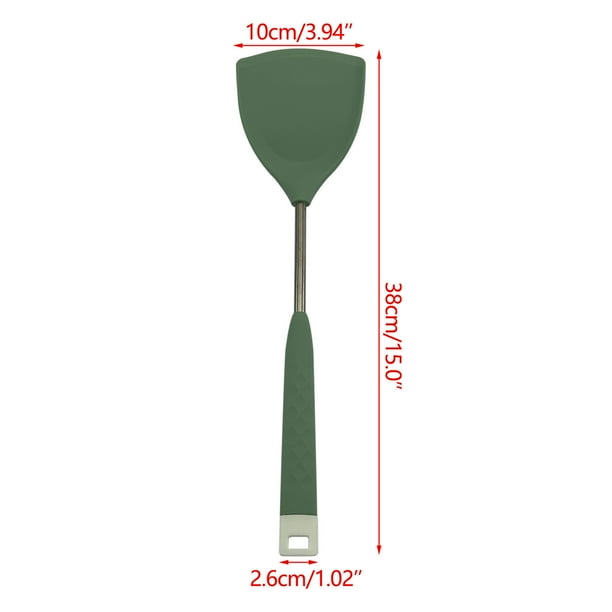 Espátula de cocina ranurada para asar y voltear alimentos. Espátula metálica biselada antiadherente. Utensilio de cocina apto para alimentos, ideal para huevos, panqueques, filetes y hamburguesas.