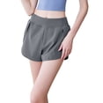 thumbnail image 2 of WEHUSE Women's Running Shorts Elastic High Waisted with Pockets, Sporty Workout Quick Dry Athletic Shorts, 2 of 3