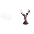 thumbnail image 1 of Figura De Cabeza De Ciervo Majestuosa, Elegante Estatua De Animal, Decoración Del Hogar, Artesanía De Resina, Adorno Decorativo Para Mesita De Noche Y Escritorio., 1 of 8