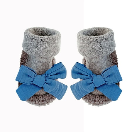 

Baby Girls Anti Slip Socks with Cute Bows Floor Shoes Socks Gift Set for Newborn/Infant/Toddler